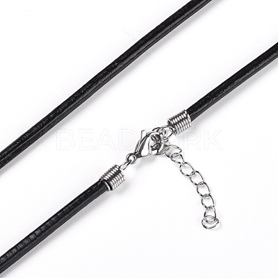 Leather Cord Necklace Making WL-I002-A-01-1