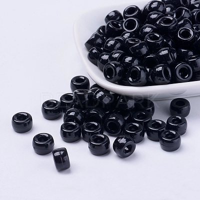 Opaque Acrylic European Beads PL338-M3-1