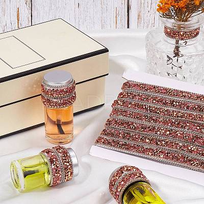 5 Yards Self Adhesive Resin Rhinestone Tape DIY-SP0002-49F-1