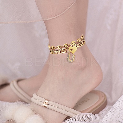 Anklets Sets AJEW-AN00383-19-1