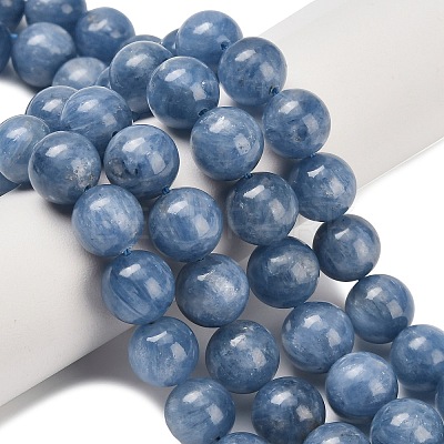 Natural Kyanite Beads Strands G-C259-B01-10mm-01-1
