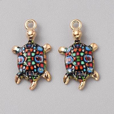 Alloy Enamel Pendants FIND-CJC0027-01G-03-1