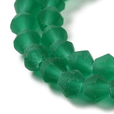 Imitate Austrian Crystal Frosted Glass Beads Strands GLAA-F029-TM3mm-B10-1