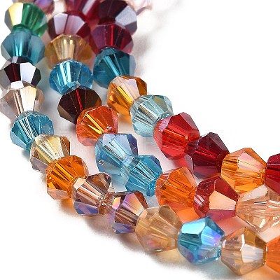 Transparent Electroplate Glass Beads Strands EGLA-A039-T3mm-B29-1