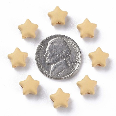 Spray Painted Acrylic Beads MACR-S373-45-O07-1