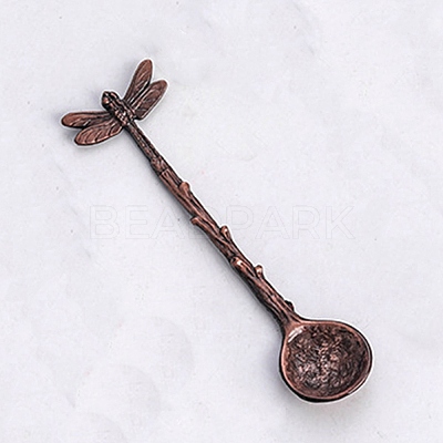 Alloy Coffee Tea Spoon AJEW-H145-90R-1