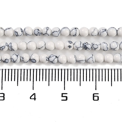 Synthetic Turquoise Beads Strands G-U004-02M-1