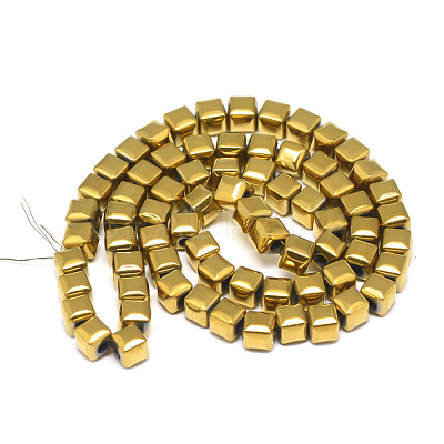 Electroplate Non-magnetic Synthetic Hematite Beads Strands G-T061-35C-1