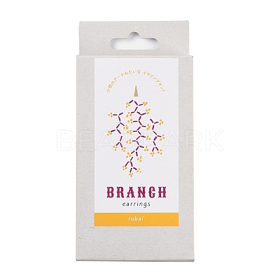 MIYUKI Seed Beads Branch Earrings Making Kits DIY-H165-03B-1