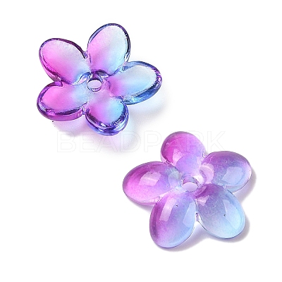 Transparent Spray Paint Glass Beads GLAA-Z011-07K-1