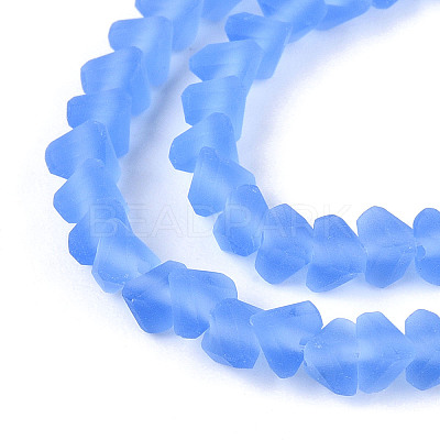 Frosted Transparent Glass Beads X1-GLAA-N016-4mm-05-1