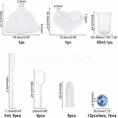 DIY Silicone Pendant Molds DIY-OC0003-07-1