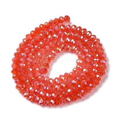 Baking Electroplate Glass Beads Strands DGLA-A039-J6MM-BM-1
