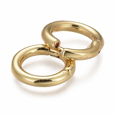 Brass Twister Clasps X-KK-F821-01A-G-1
