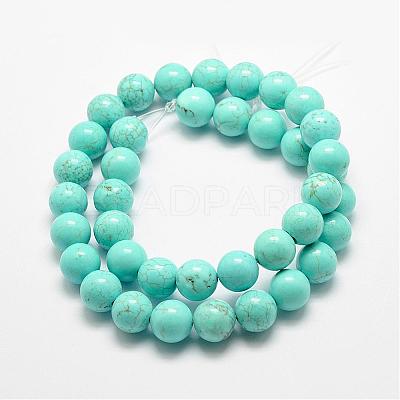 Natural Magnesite Beads Strands G-E384-01-10mm-1