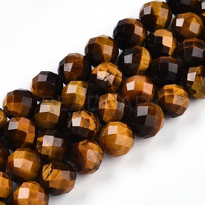 Natural Tiger Eye Beads Strands G-S345-8mm-22-1