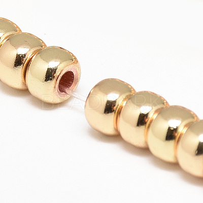 Electroplate Non-magnetic Synthetic Hematite Beads Strands X-G-Q465-38KC-1