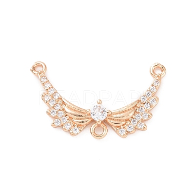 Brass Pave Clear Cubic Zirconia Chandelier Component Links ZIRC-K088-03KCG-1