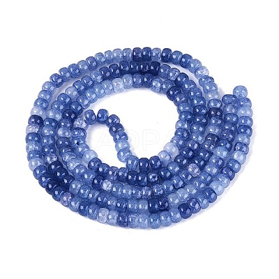 Ombre Effect Dyed Glass Beads Strands GLAA-Q106-05A-A16-1
