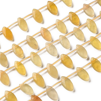 Natural Yellow Fluorite Beads Strands G-P607-A07-01-1