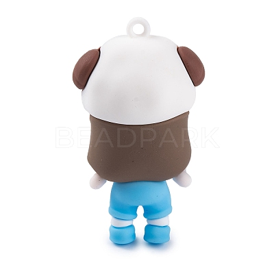 The 12 Chinese Zodiac Girl Doll PVC Plastic Pendants LS-KY-S172-16H-1