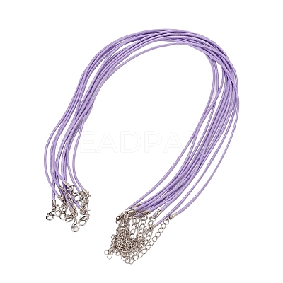 Waxed Cord Necklace Making X-NCOR-T001-43-1