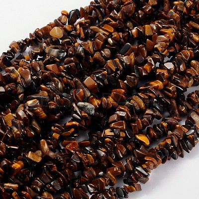 Natural Tiger Eye Beads Strands F012-1