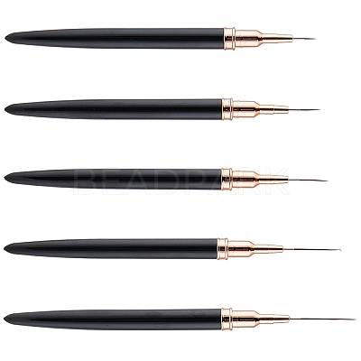 5Pcs Plastic Nail Art Line Brush AJEW-WH20816-069B-1