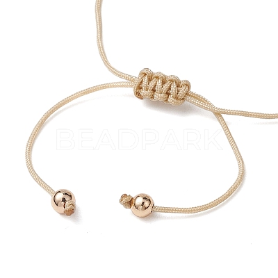 Gemstone Braided Bead Bracelet BJEW-JB11013-06-1