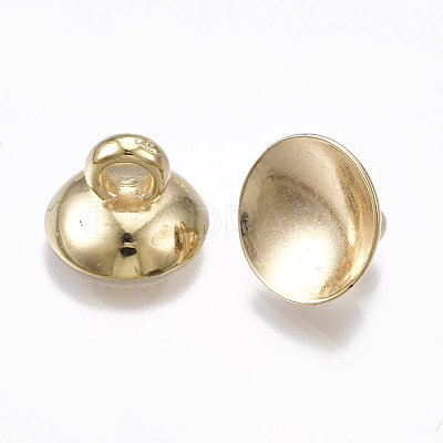 CCB Plastic Bead Cap Pendant Bails X-CCB-T006-030KC-1