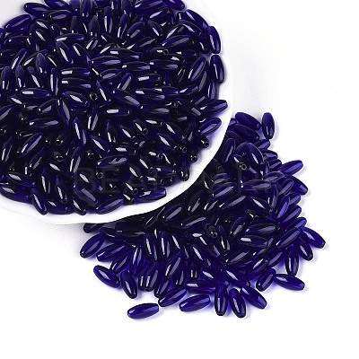 Transparent Colours Glass Seed Beads SEED-T007-16O-1