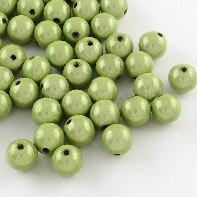 Spray Painted Acrylic Beads MACR-Q154-20mm-014-1