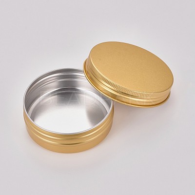 Round Aluminium Tin Cans CON-WH0068-60-1