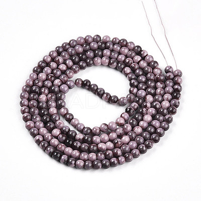 Baking Paint Glass Beads Strands DGLA-N003-4mm-C09-1