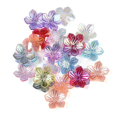 UV Plating Acrylic Beads Cap OACR-B025-01B-1