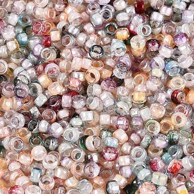 Picasso Glass Seed Beads SEED-Q041-02O-1