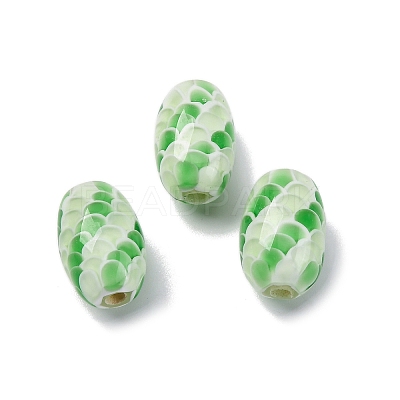 Two Tone Handmade Lampwork Beads LAMP-K042-01-1