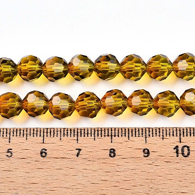 Baking Paint Transparent Glass Beads X1-DGLA-A035-T8mm-A05-1