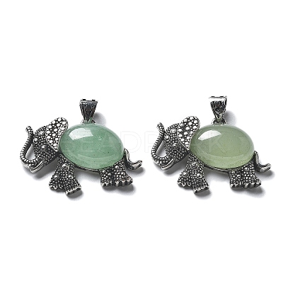 Natural Green Aventurine Pendant G-H083-02AS-05-1