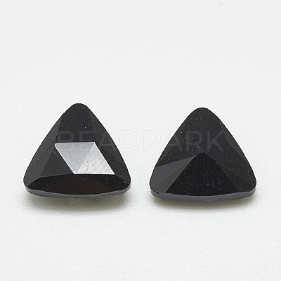 Pointed Back Glass Rhinestone Cabochons RGLA-T087-10mm-02-1