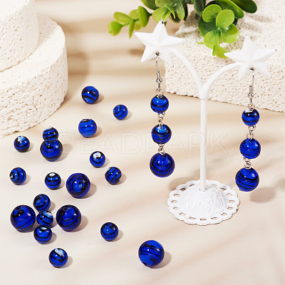 32Pcs Handmade Lampwork Beads LAMP-TA0001-56D-1