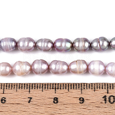 Natural Cultured Freshwater Pearl Beads Strands PEAR-N012-05Y-02-1