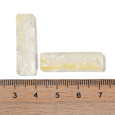 Baking Paint Glass Pendants GLAA-S202-16K-1
