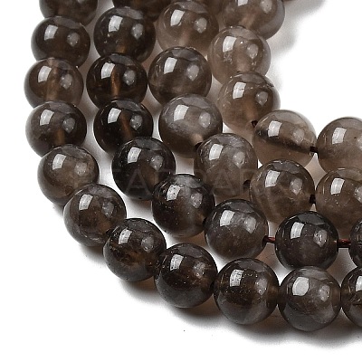 Natural Smoky Quartz Beads Strands G-B167-A09-12mm-1