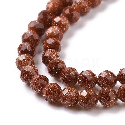 Synthetic Goldstone Beads Strands G-E591-06B-1