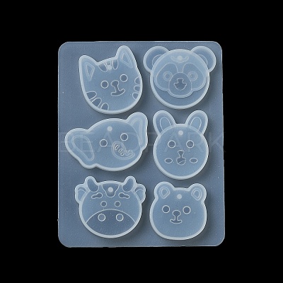 Rabbit/Dragon/Cat Pendant DIY Silhouette Silicone Mold DIY-K073-09B-1