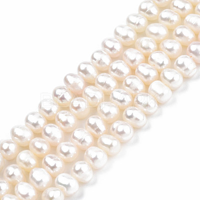 Natural Cultured Freshwater Pearl Beads Strands PEAR-N013-04B-01-1
