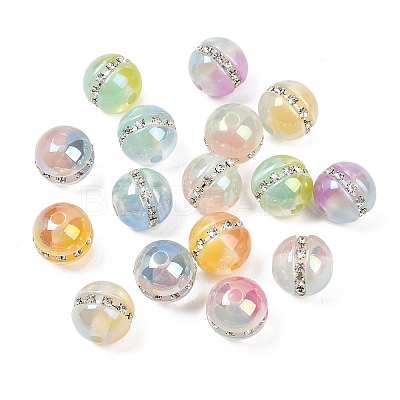 Resin Imitation Cat Eye Beads RESI-P046-04A-M-1