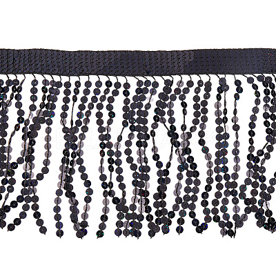 Polyester Sequin Paillette Fringe Tassel Trim OCOR-WH20071-002B-1