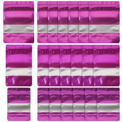 18Pcs 3 Styles PE Resealable Bags with Window OPP-TAD0001-01E-1